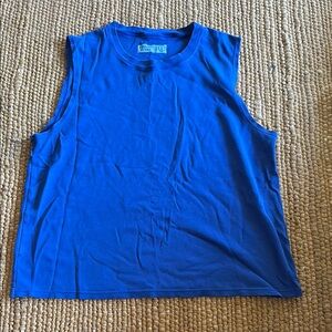 Outdoor Voices Vibrant Blue Workout Tee